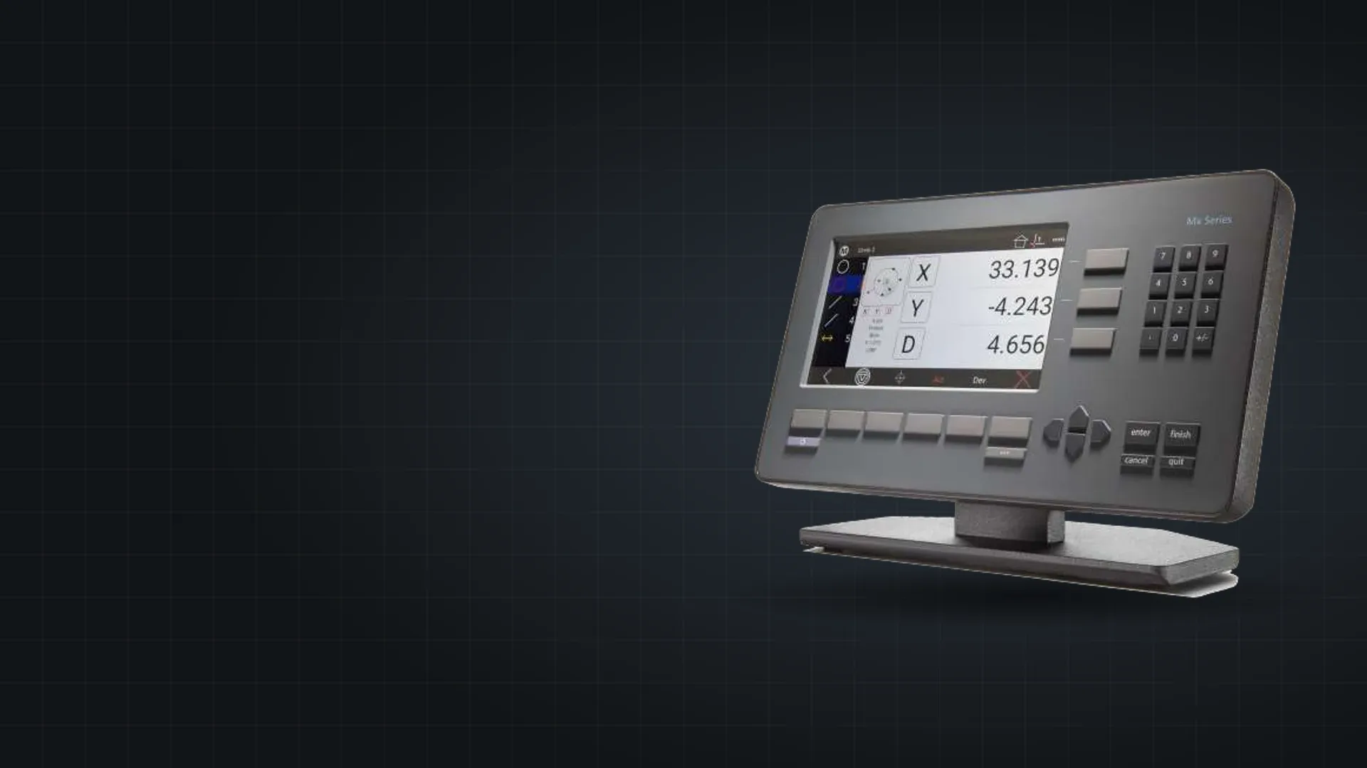 MetLogix Mx200 Messrechner mit Touchscreen und Tastenfeld
